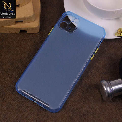 iPhone 11 Pro Max Cover - Blue - Candy Assorted Color Soft Semi-Transparent Case