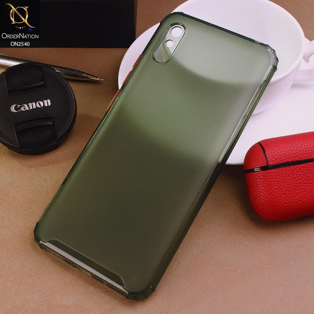 Xiaomi Redmi 9i Cover - Green - Candy Assorted Color Soft Semi-Transparent Case