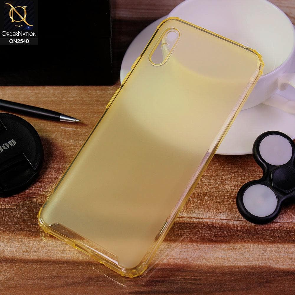 Xiaomi Redmi 9i Cover - Yellow - Candy Assorted Color Soft Semi-Transparent Case