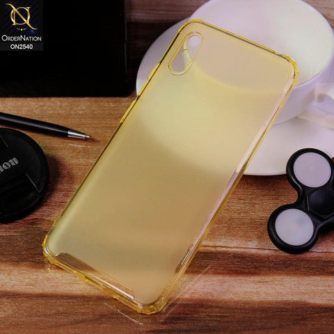 Xiaomi Redmi 9i Cover - Yellow - Candy Assorted Color Soft Semi-Transparent Case