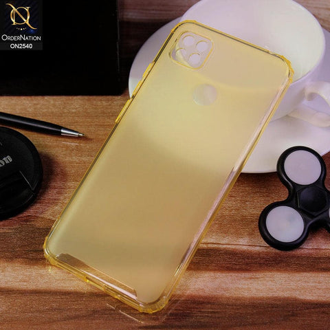 Xiaomi Redmi 9C Cover - Yellow - Candy Assorted Color Soft Semi-Transparent Case