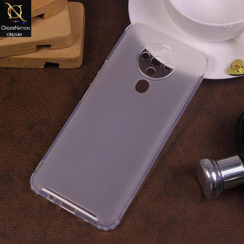 Tecno Spark 6 Cover - White - Candy Assorted Color Soft Semi-Transparent Case