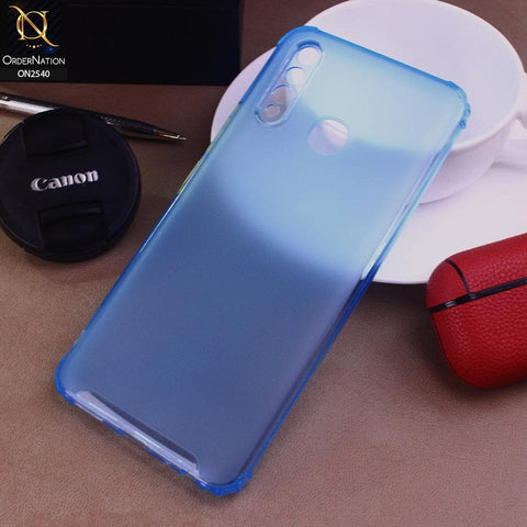 Vivo Y19 Cover - Blue - Candy Assorted Color Soft Semi-Transparent Case