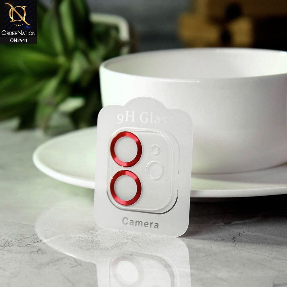 iPhone 11 Camera Protector - Red - Aura Color Circles Camera Lens Protector