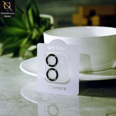 iPhone 12 Mini Camera Protector - Dark Green - Aura Color Circles Camera Lens Protector