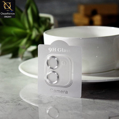 iPhone 12 Mini Camera Protector - Silver - Aura Color Circles Camera Lens Protector