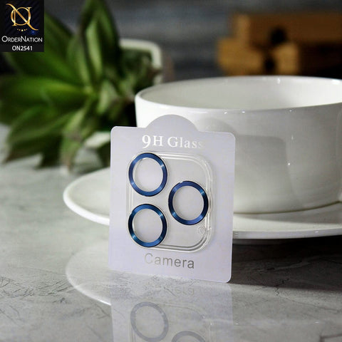 iPhone 12 Pro Max Camera Protector -Blue - Aura Color Circles Camera Lens Protector