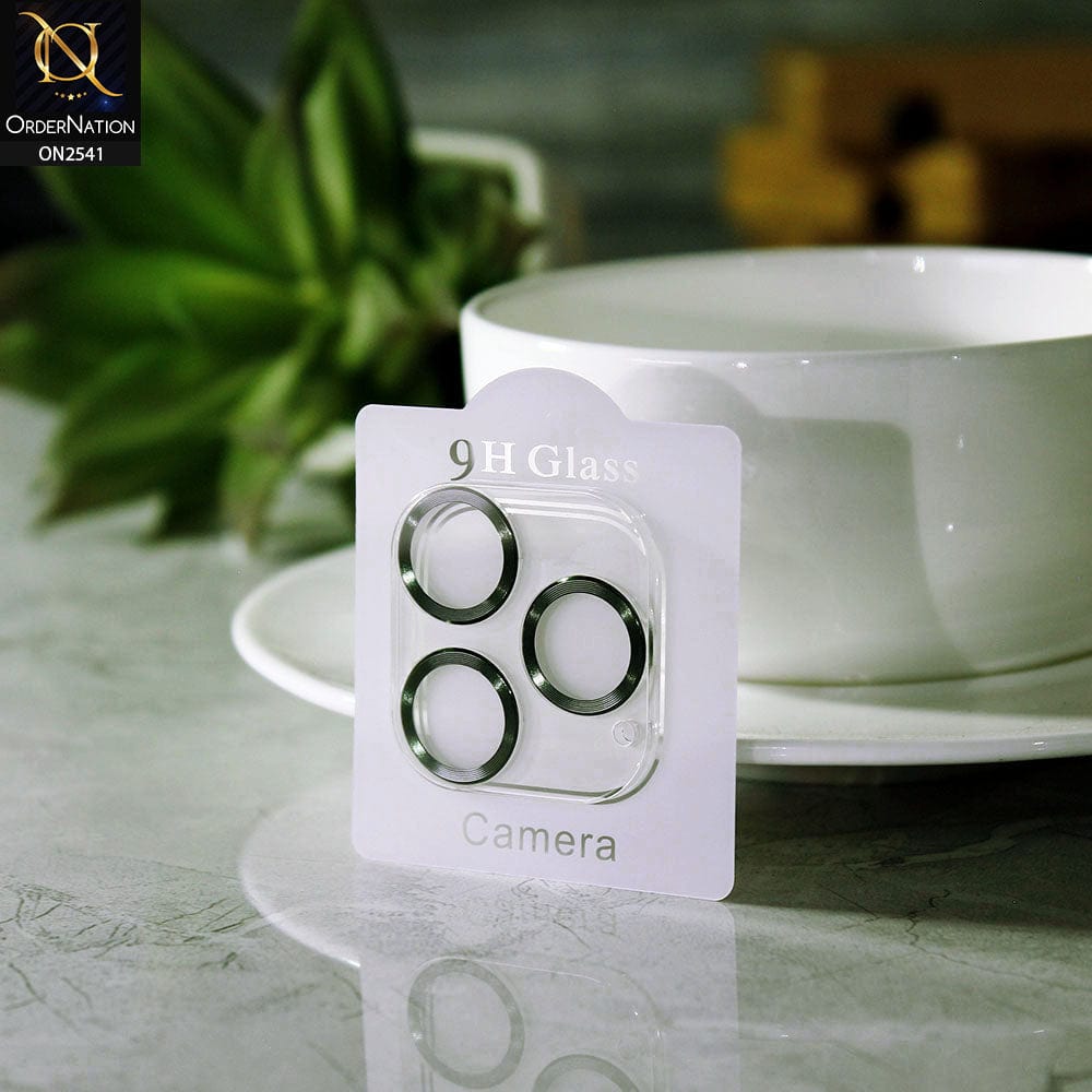 iPhone 12 Pro Max Camera Protector - Dark Green - Aura Color Circles Camera Lens Protector