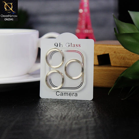 iPhone 13 Pro Max Protector - Golden - Aura Color Circles Camera Lens Protector