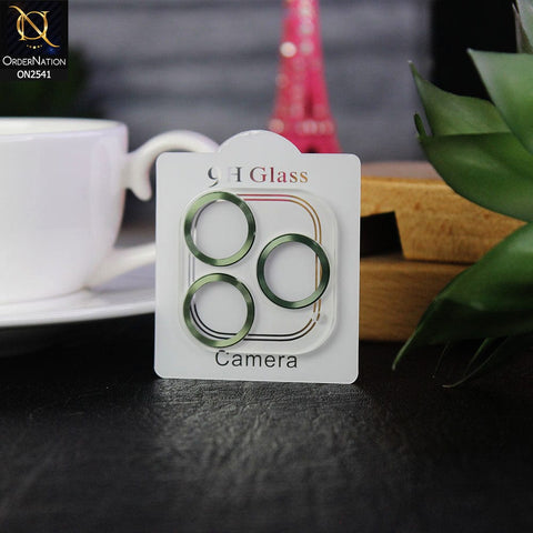 iPhone 13 Pro Max Protector - Green - Aura Color Circles Camera Lens Protector