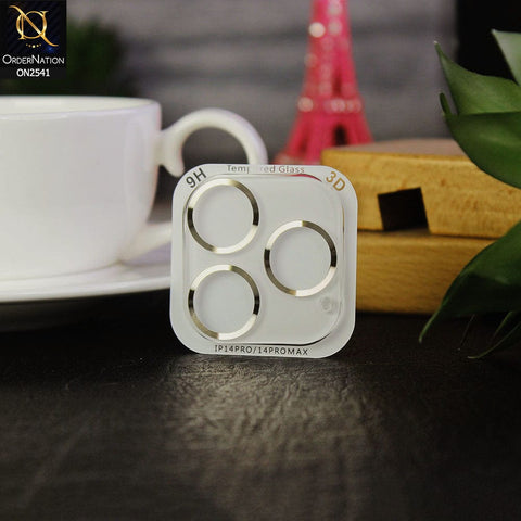 iPhone 14 Pro Protector - Golden - Aura Color Circles Camera Lens Protector