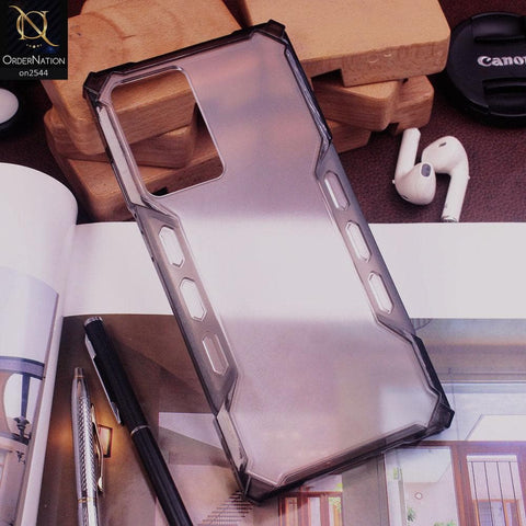 Samsung Galaxy Note 20 Ultra - Gray - Newest  Semi Transparent Phone Case Soft Border and Hard Back