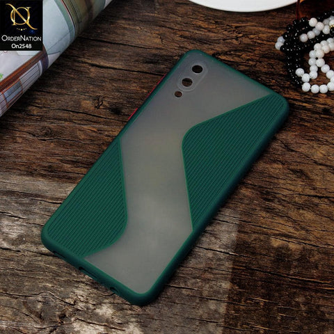 Samsung Galaxy A02 - Green - New Ziggy Line Wavy Style Soft Case