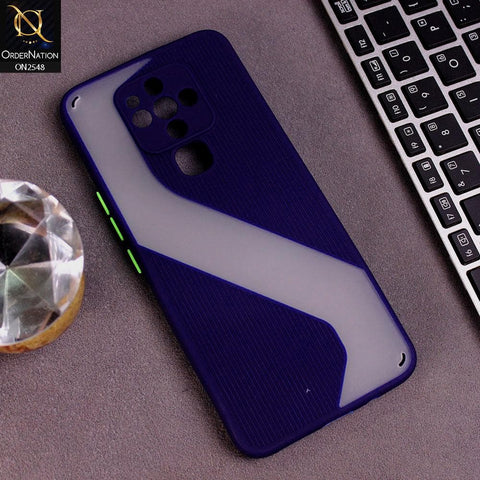 Tecno Camon 16 Pro Cover - Blue - New Ziggy Line Wavy Style Soft Case