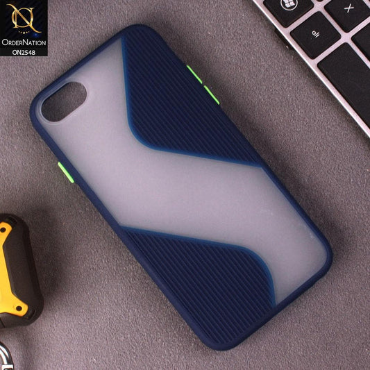 iPhone 6S / 6 Cover - Blue - New Ziggy Line Wavy Style Soft Case