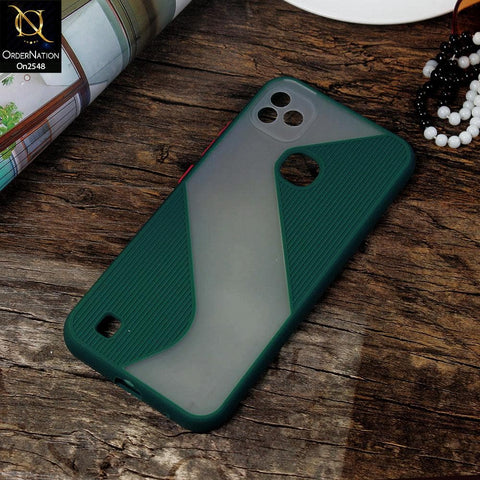 Infinix Smart HD 2021 - Green - New Ziggy Line Wavy Style Soft Case