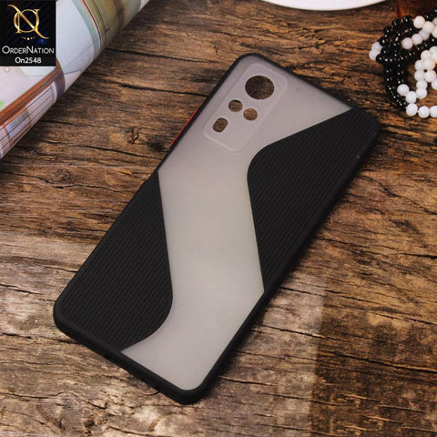 Vivo Y51a - Black - New Ziggy Line Wavy Style Soft Case