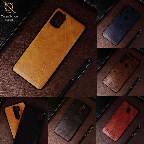 Xiaomi Redmi 8A - Light Brown - Remax Soft Pu Leather X Lines Case