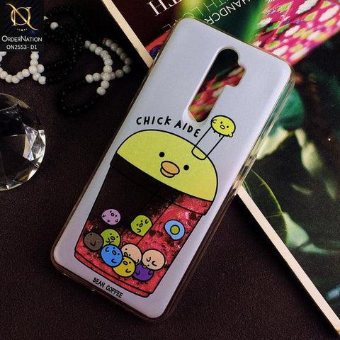 Oppo A9 2020 Cover - Design 1 - New Stylish Ice Cream Shake 3D Moving Liquid Glitter Case