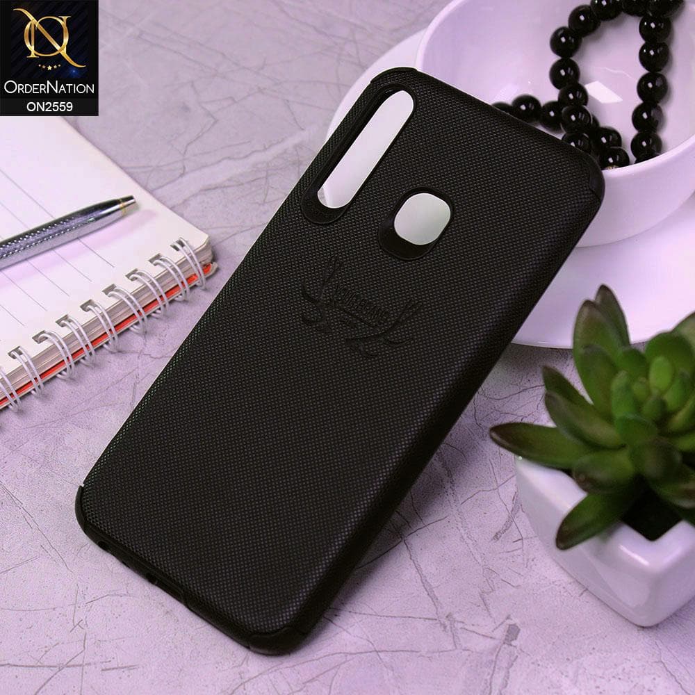 Infinix S4 Cover - Black - New Dot Texture PU Leather Soft Case