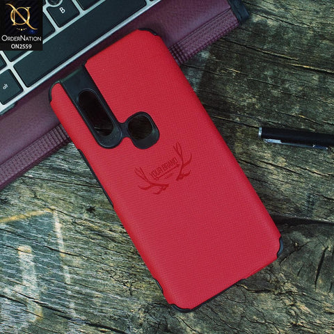 Infinix S5 Pro Cover - Red - New Dot Texture PU Leather Soft Case