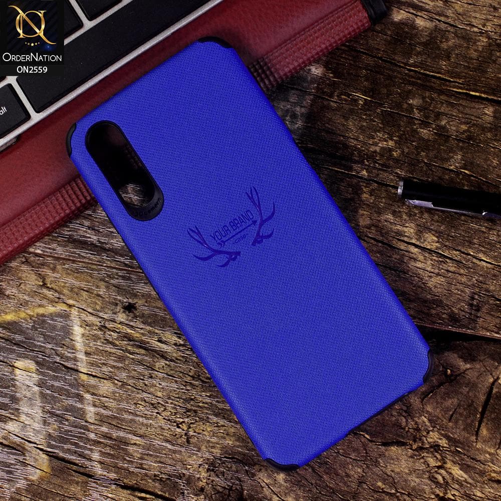 Vivo S1 - Blue - New Dot Texture PU Leather Soft Case