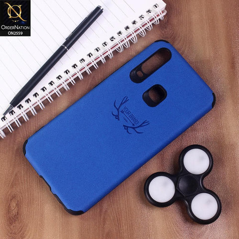 Vivo Y17 - Blue - New Dot Texture PU Leather Soft Case