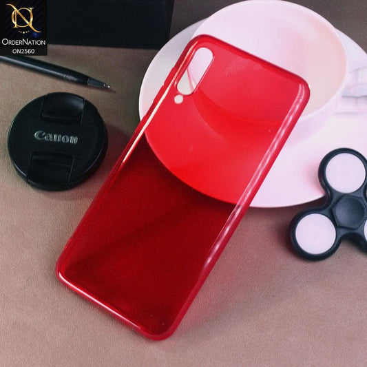 Samsung Galaxy A50 - Red - Assorted Candy Color Transparent Soft Case