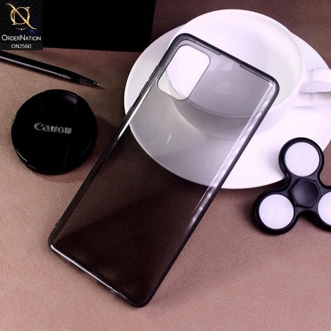 Oppo A92 - Black - Assorted Candy Color Transparent Soft Case