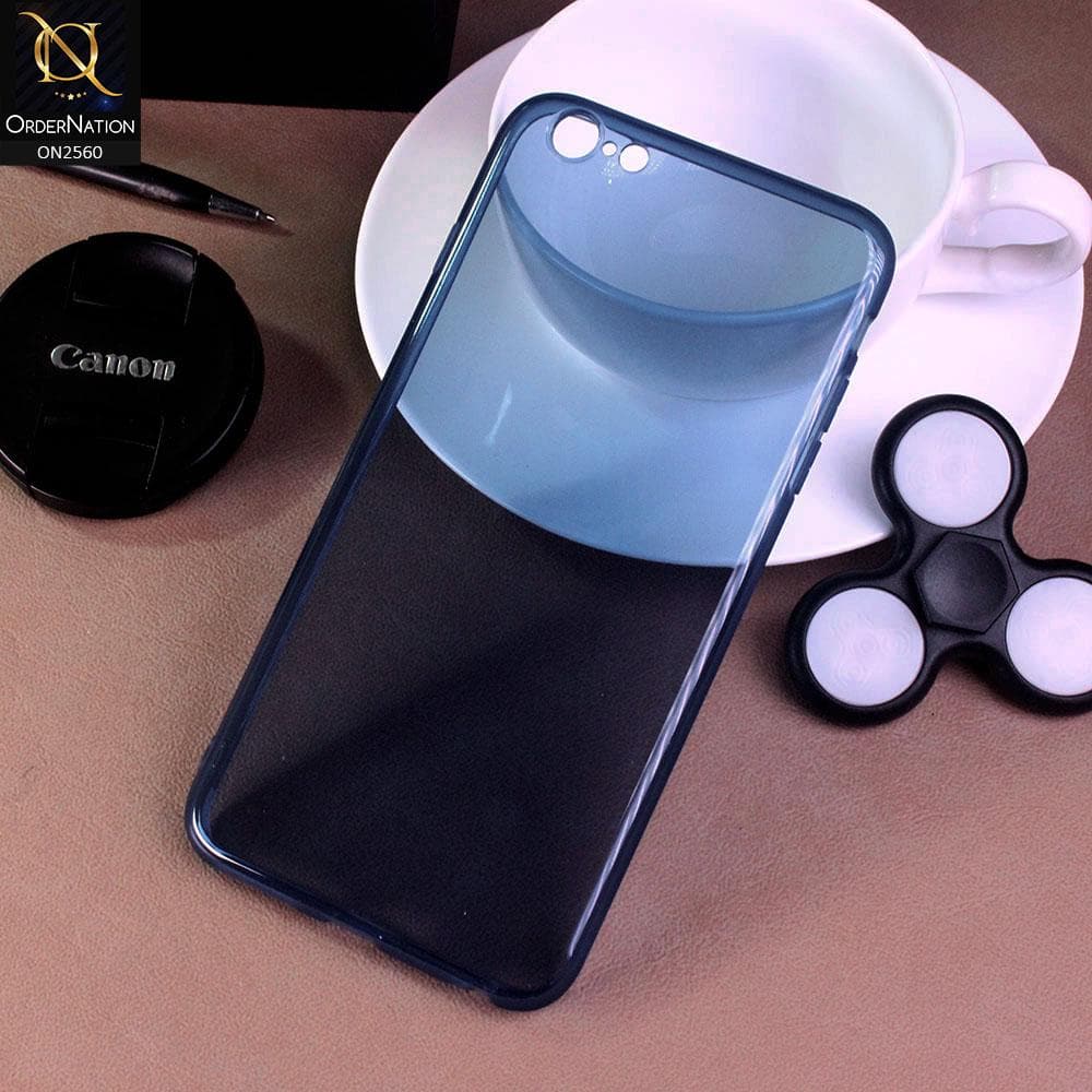 iPhone 6s Plus / 6 Plus - Blue - Assorted Candy Color Transparent Soft Case