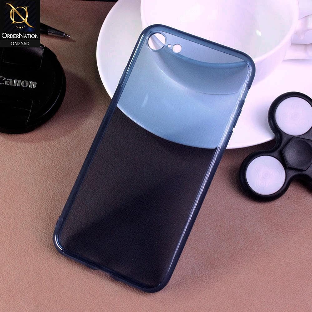 iPhone 8 / 7 - Blue - Assorted Candy Color Transparent Soft Case
