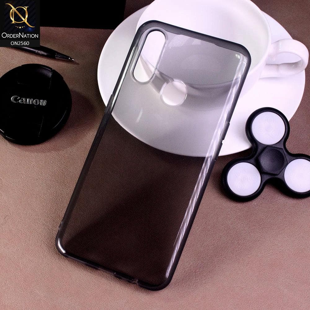 Oppo A31 - Black - Assorted Candy Color Transparent Soft Case