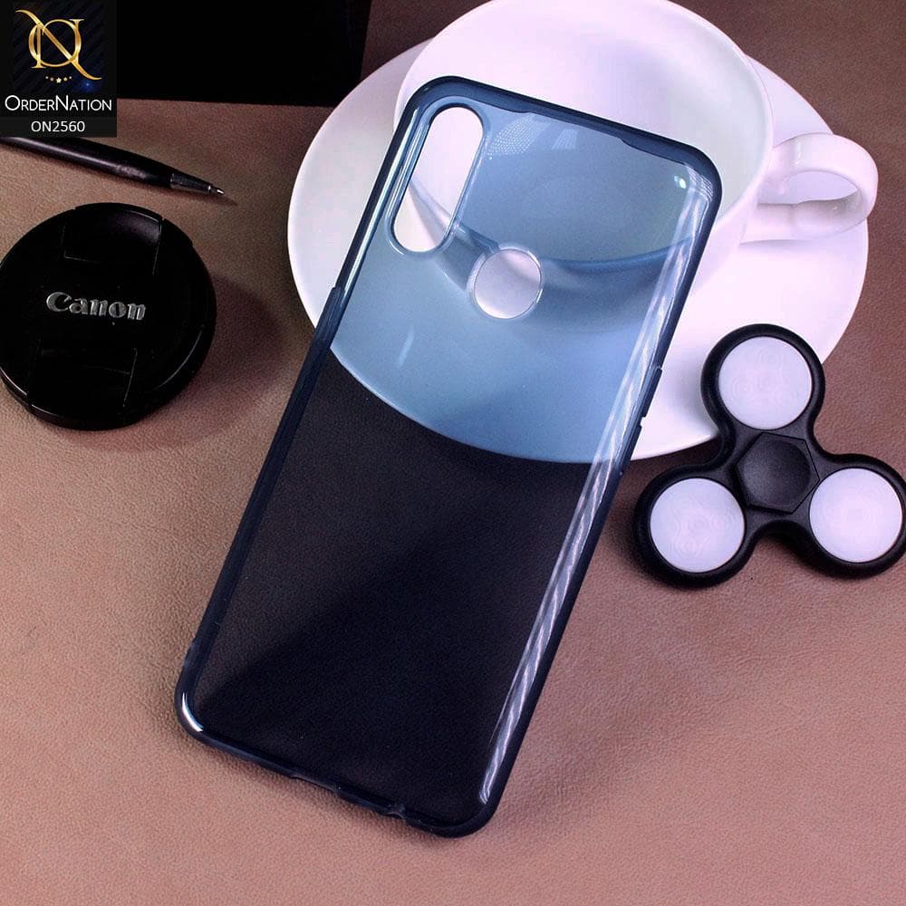 Oppo A8 - Blue - Assorted Candy Color Transparent Soft Case