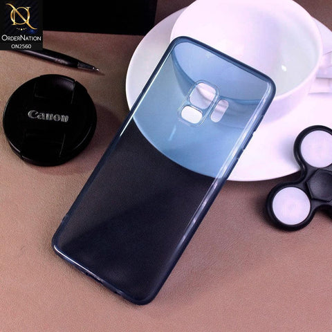Samsung Galaxy S9 - Blue - Assorted Candy Color Transparent Soft Case