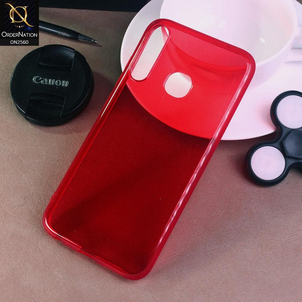 Infinix Smart 3 Plus Cover - Red - Assorted Candy Color Transparent Soft Case