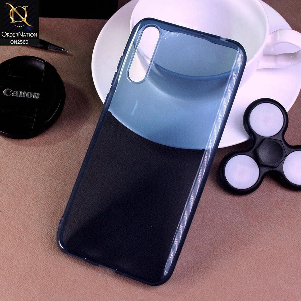 Huawei Y8p - Blue - Assorted Candy Color Transparent Soft Case