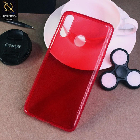 Huawei Y9 Prime 2019 - Red - Assorted Candy Color Transparent Soft Case