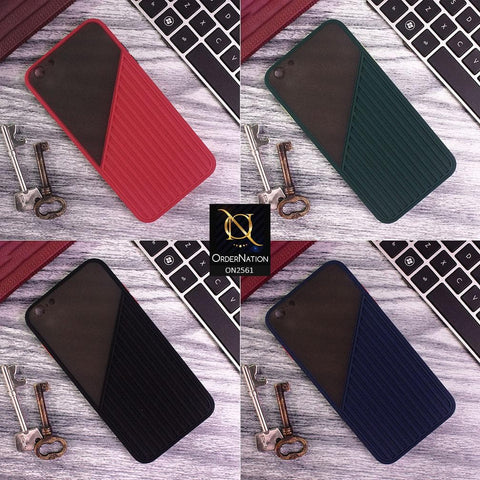 iPhone 8 / 7 - Red - New Half And Half Pattern Soft Case