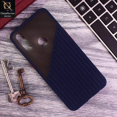 Oppo A8 - Blue - New Half And Half Pattern Soft Case