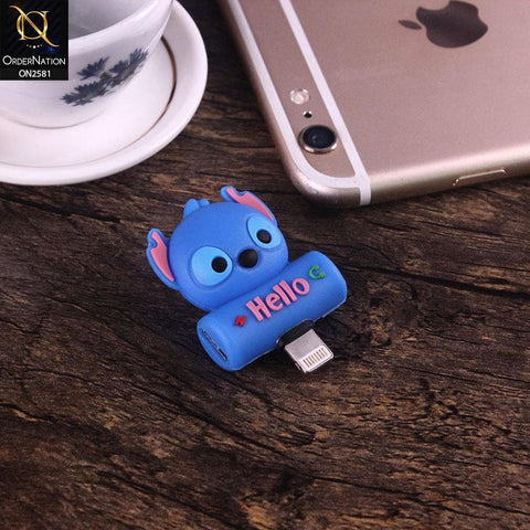 iphone Lightning Adapter 2-in-1 - Design 19 -  Cartoon Character Lightning Adapter & Splitter