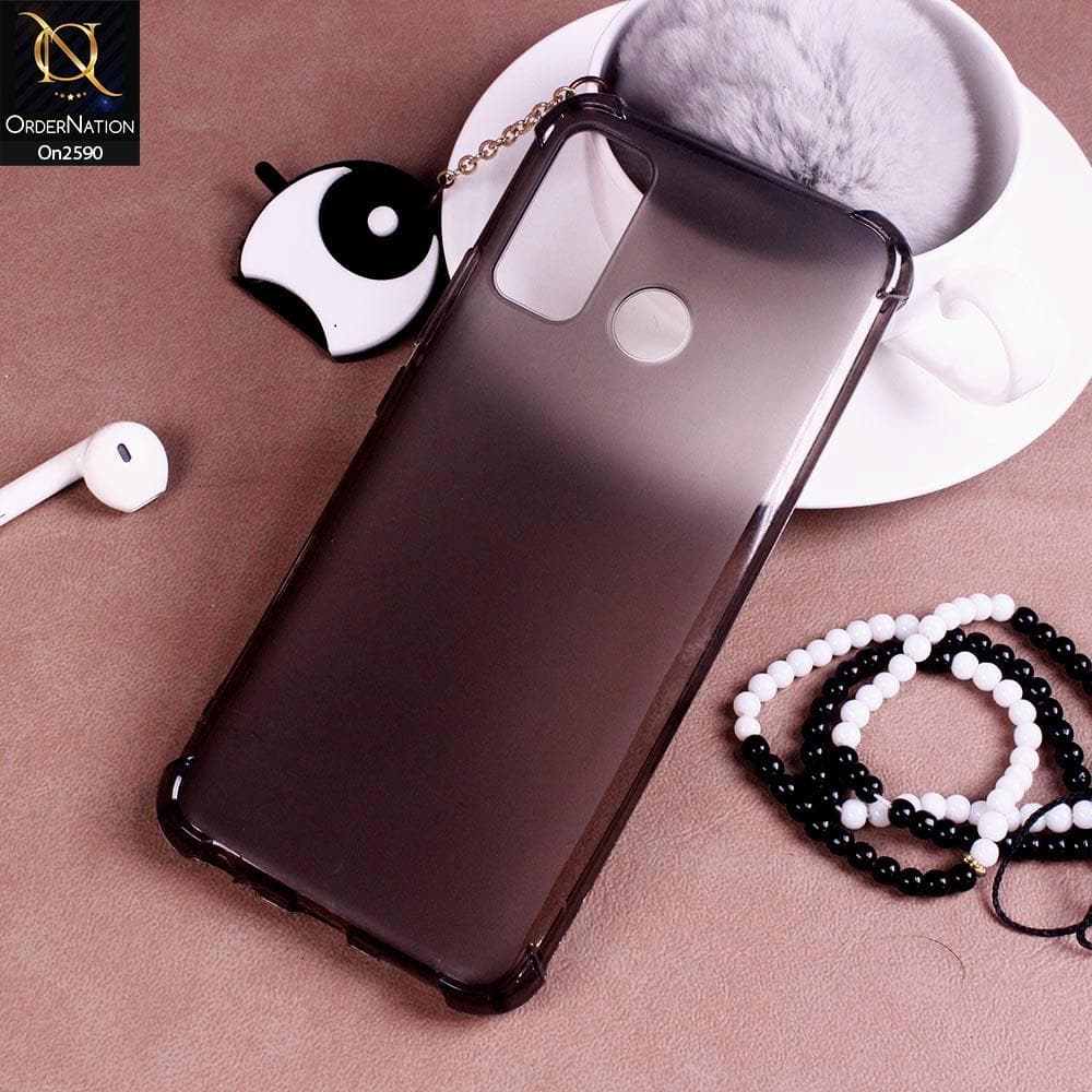 Infinix Hot 8 Cover - Black - Stylish Overlay Florentino Color Series Sillicone Case