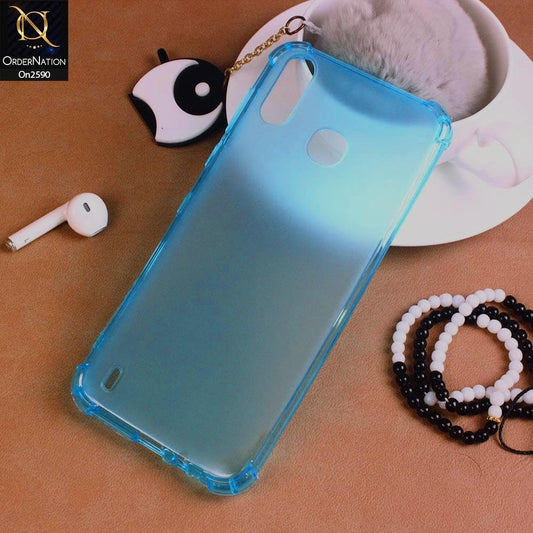Infinix Smart 4 Cover - Cyan - Stylish Overlay Florentino Color Series Sillicone Case