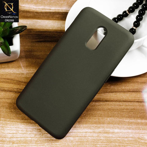 OnePlus 6T Cover - Greenish Gray - HQ Silica Gel Silicon Shockproof Matte Soft Case