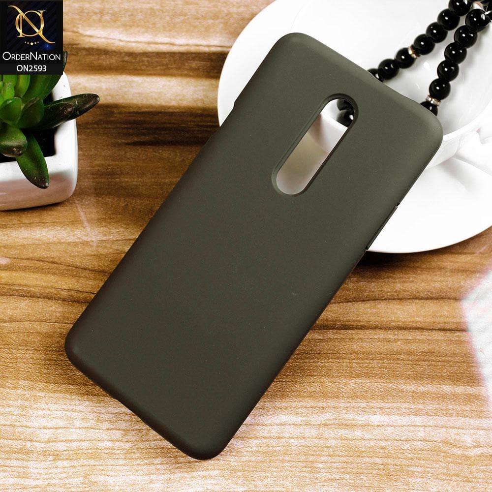 OnePlus 7 Pro Cover - Greenish Gray - HQ Silica Gel Silicon Shockproof Matte Soft Case