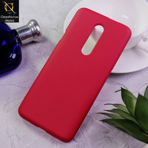 OnePlus 7 Cover - Magenta - HQ Silica Gel Silicon Shockproof Matte Soft Case