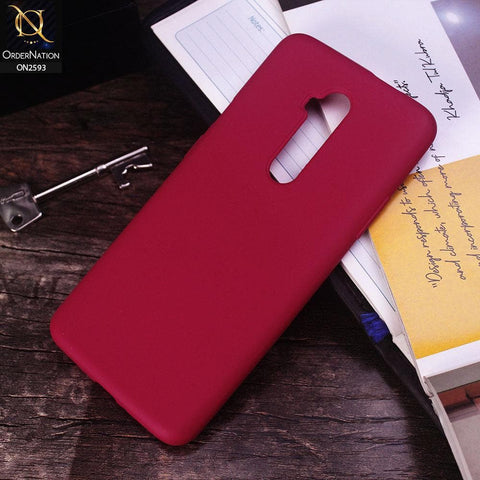 OnePlus 7T Pro Cover - Magenta - Silicon Shockproof Matte Soft Case