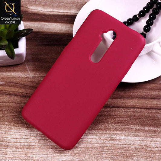 OnePlus 7T Pro Cover - Magenta - HQ Silica Gel Silicon Shockproof Matte Soft Case