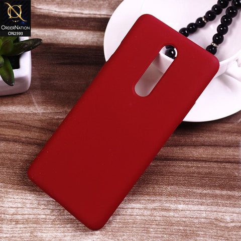 OnePlus 8 4G Cover - Red - HQ Silica Gel Silicon Shockproof Matte Soft Case
