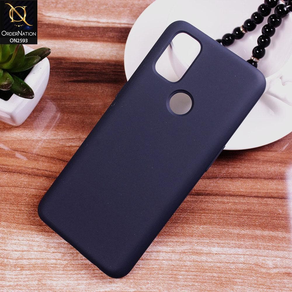 OnePlus Nord N10 5G Cover - Midnight Blue - HQ Silica Gel Silicon Shockproof Matte Soft Case