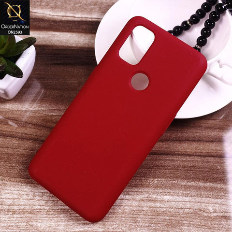 OnePlus Nord N10 5G Cover - Red - HQ Silica Gel Silicon Shockproof Matte Soft Case